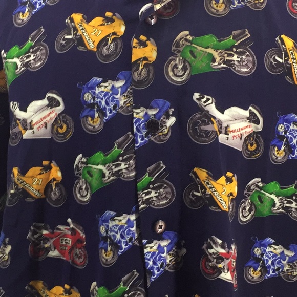 FOX SPEED RACING SHIRT XL MOTORCYCLE PRINT VTG - Picture 4 of 4